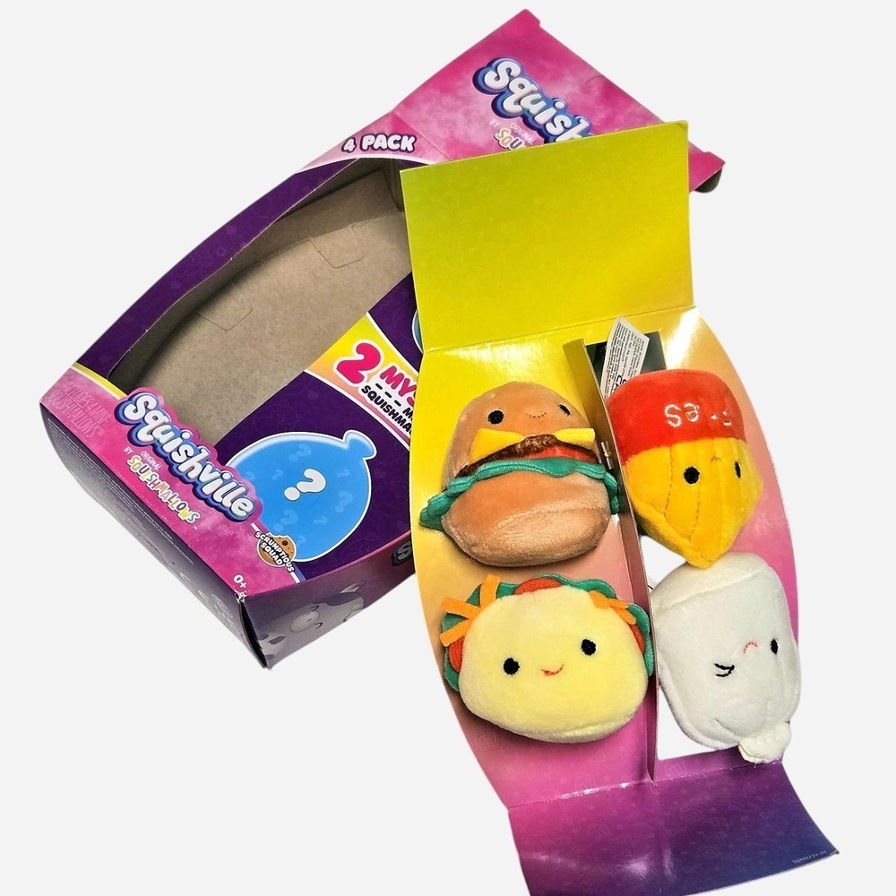 Squishmallows Squishville 4-Pack Plush Set